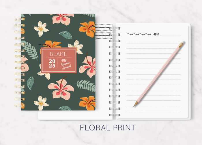 Personalized Kids Summer Journal | 5.5" x 7.25" | 75 Pages