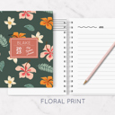Floral Print Personalized Kids Summer Journal | 5.5" x 7.25" | 75 Pages