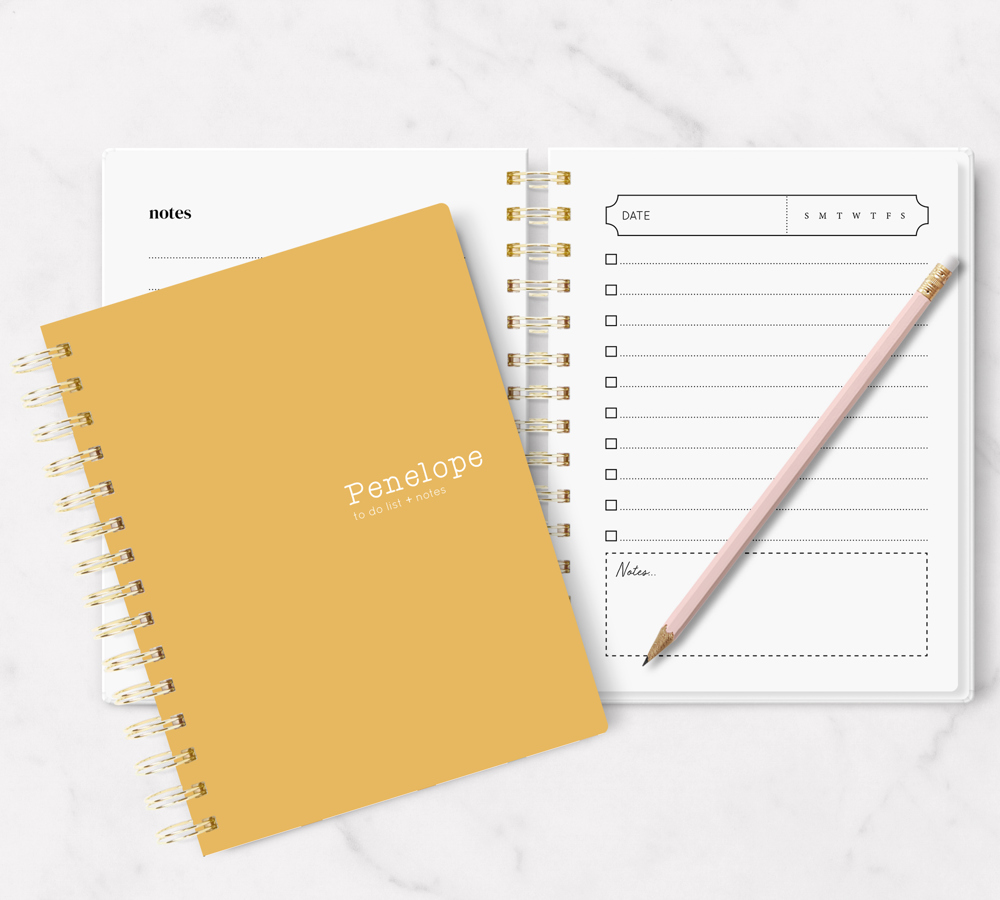 Personalized To Do List + Notes | 5.5" x 7.25" | 75 pages