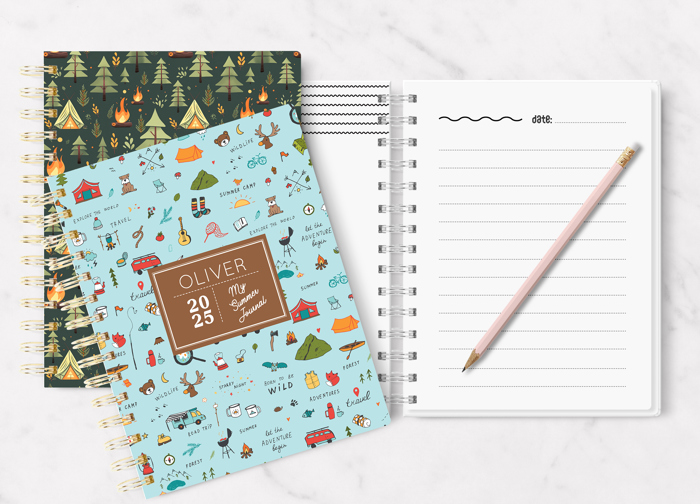Personalized Kids Summer Journal | 5.5" x 7.25" | 75 Pages