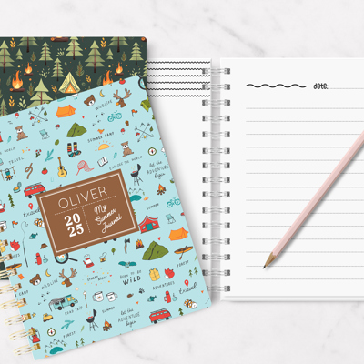 Personalized Kids Summer Journal | 5.5" x 7.25" | 75 Pages