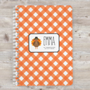 Orange Plaid Kids Thanksgiving Activity Book | 5.5" x 7.25" 