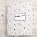 Unicorn Print Personalized Sketchbook | 8.5 x 11 | 50 Blank White Pages