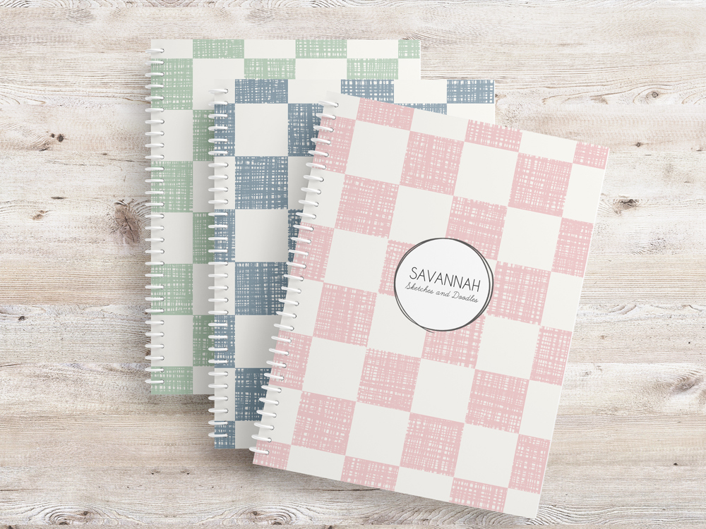 Personalized Sketchbook | 8.5 x 11 | 50 Blank White Pages