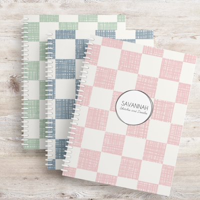 Personalized Sketchbook | 8.5 x 11 | 50 Blank White Pages