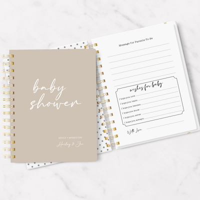 Baby Shower Guest Book | 5.5" x 7.25" | 50 Guest Pages