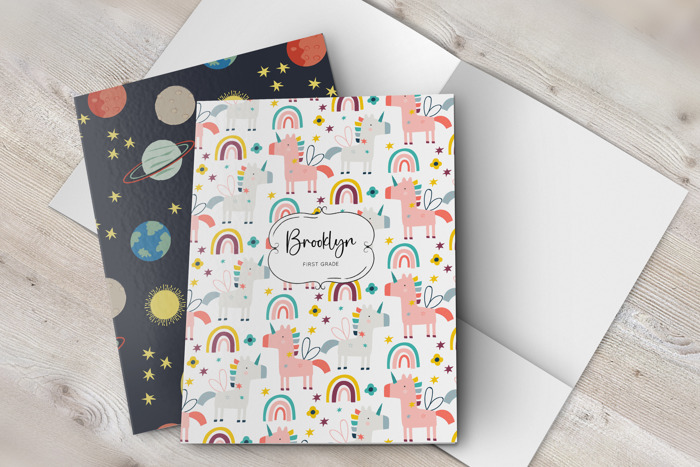 Personalized Kids School Folder