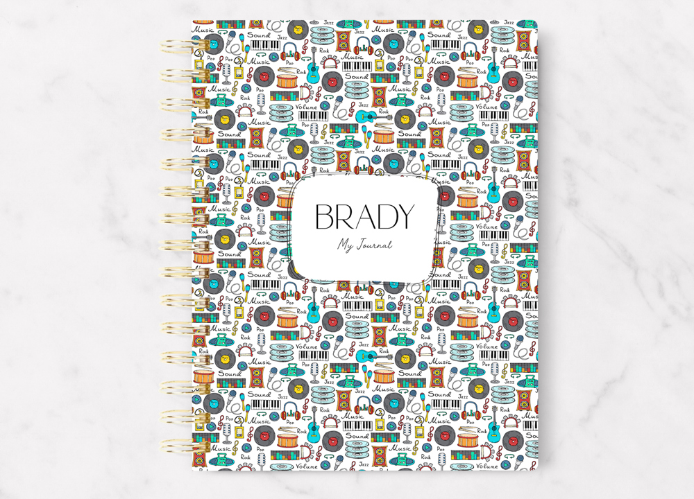 Personalized Kids Writing Journal | 5.5 x 7.25 | 75 Pages