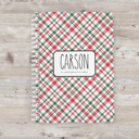 Christmas Plaid Christmas Sketchbook | 8.5 x 11 | 50 Blank Pages