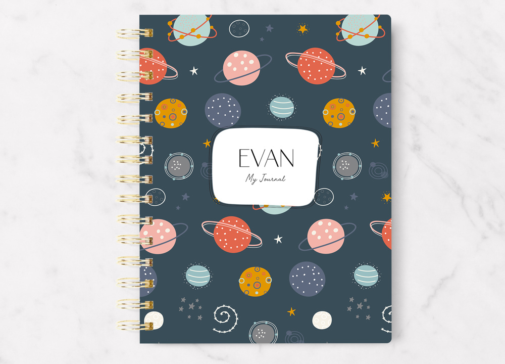 Personalized Kids Writing Journal | 5.5 x 7.25 | 75 Pages