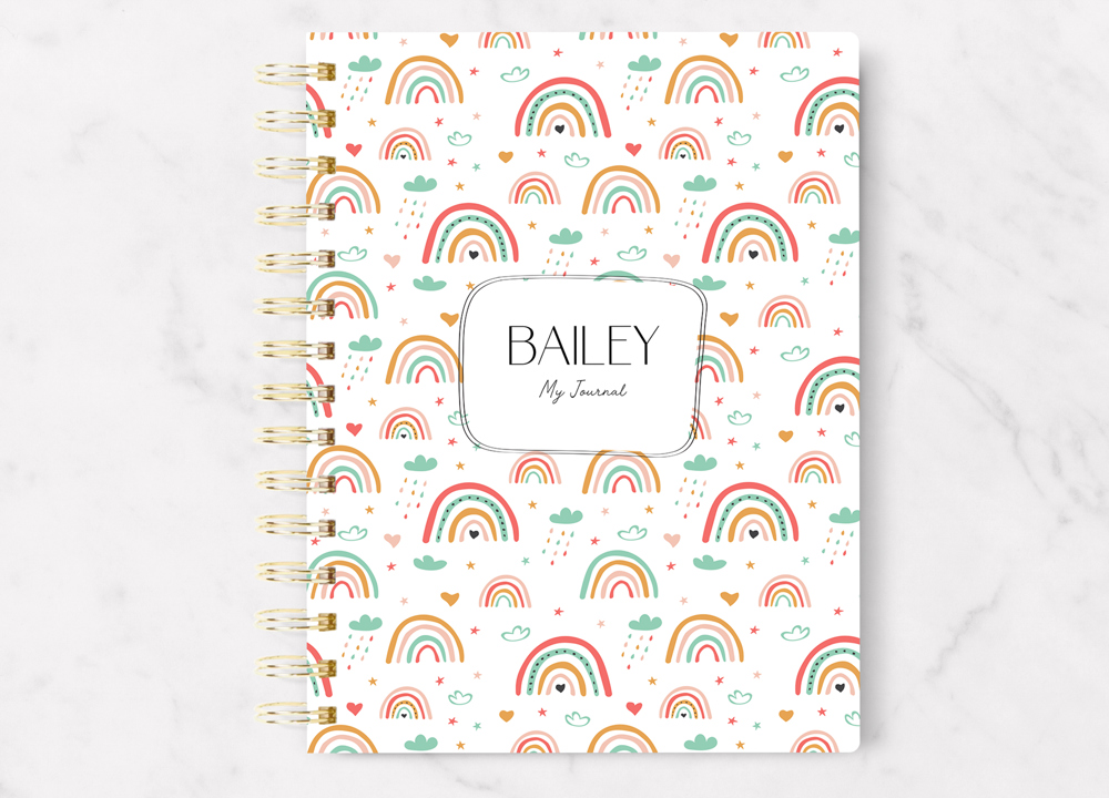 Personalized Kids Writing Journal | 5.5 x 7.25 | 75 Pages