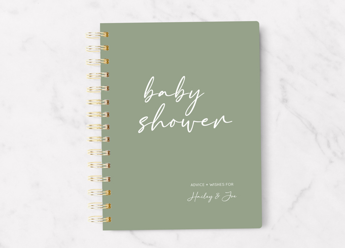 Baby Shower Guest Book | 5.5" x 7.25" | 50 Guest Pages