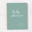 Sea Spray Cover Baby Shower Guest Book | 5.5" x 7.25" | 50 Guest Pages