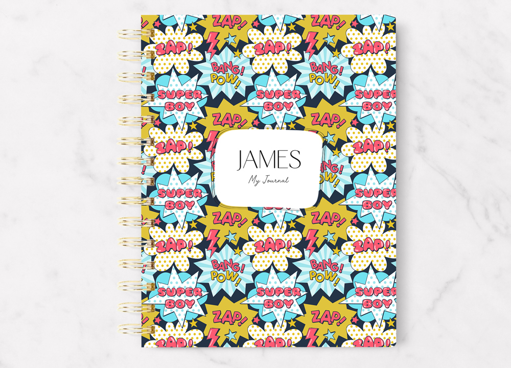 Personalized Kids Writing Journal | 5.5 x 7.25 | 75 Pages