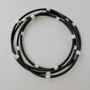 Black Silver Beaded Guitar String Bracelets