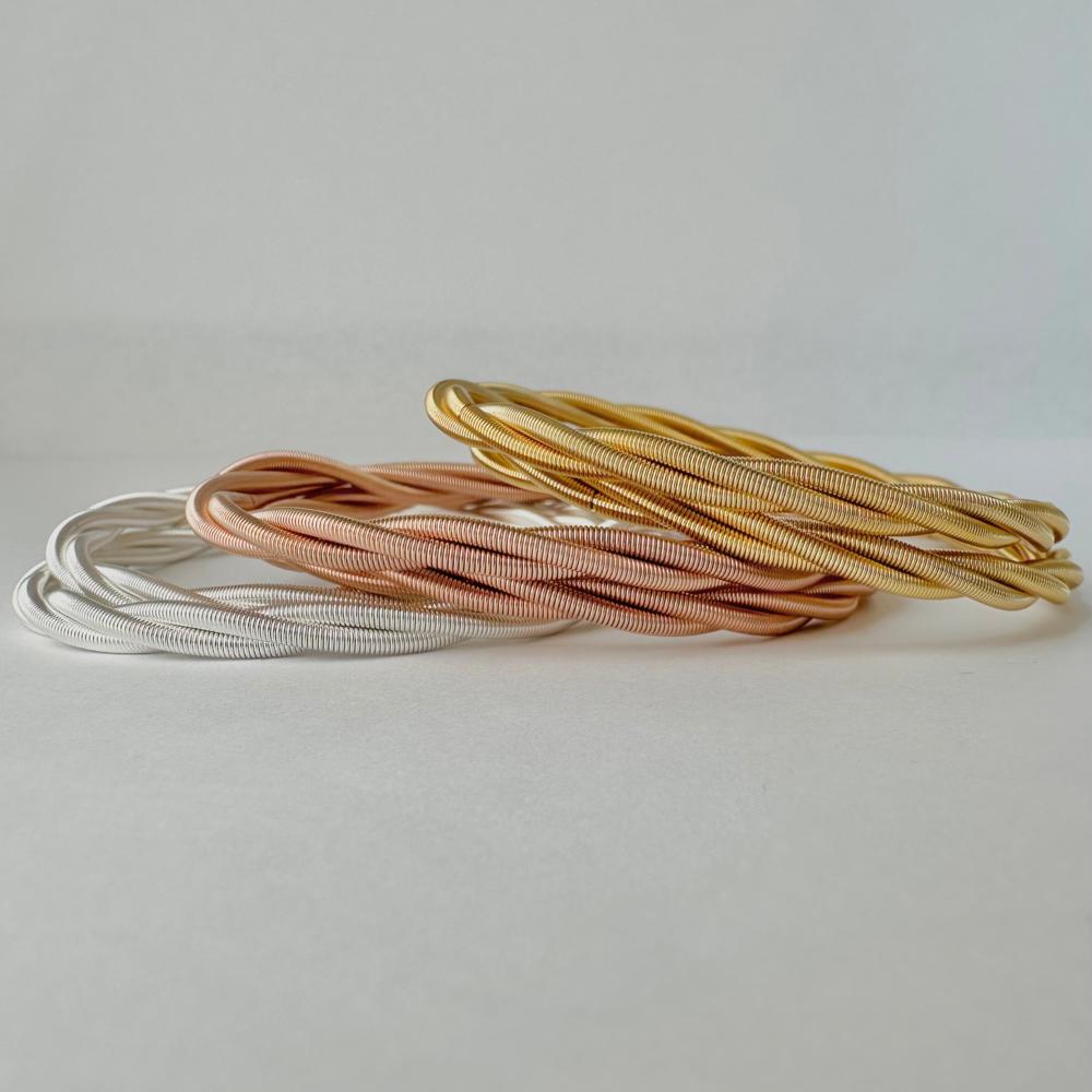 Twisted Guitar String Bracelets