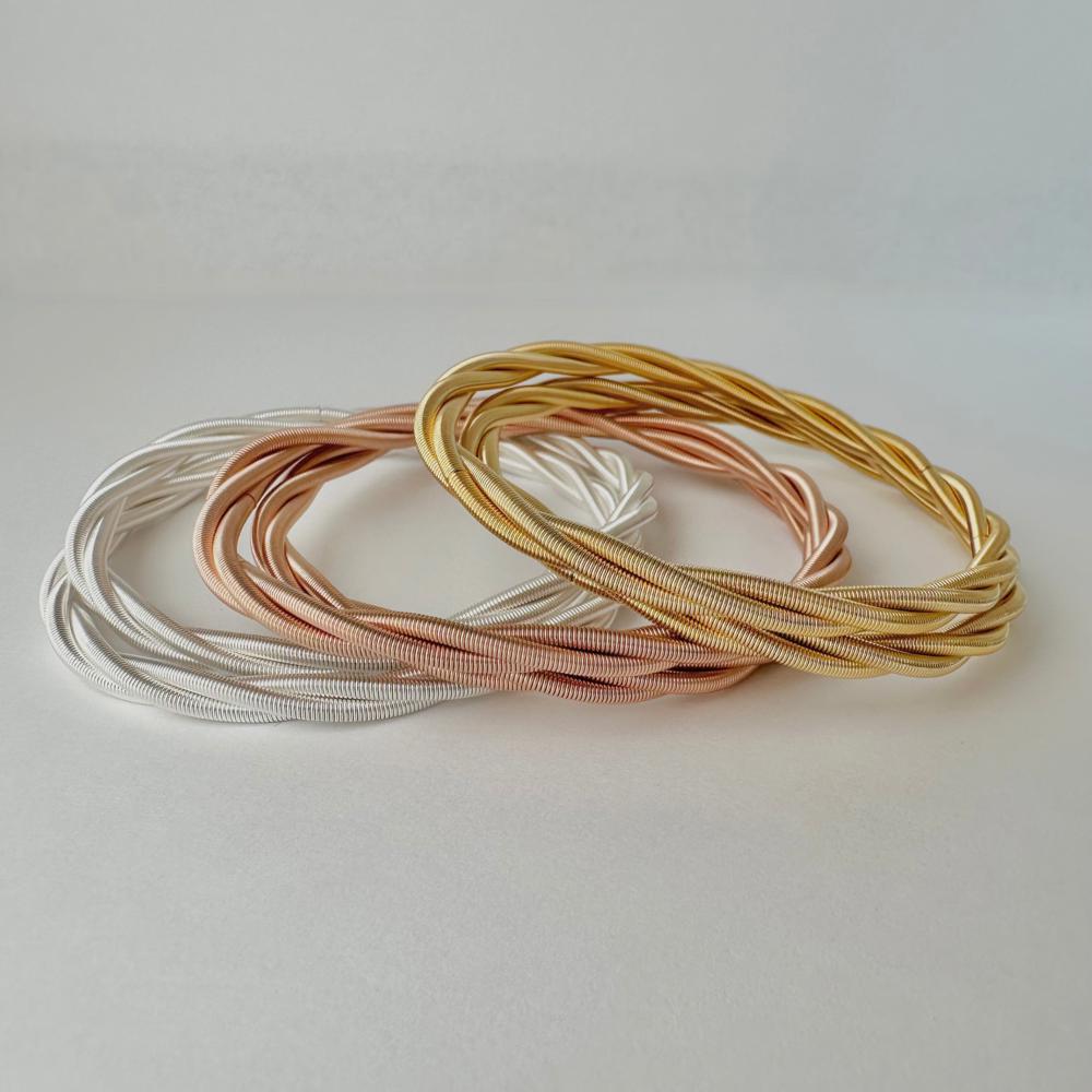 Twisted Guitar String Bracelets