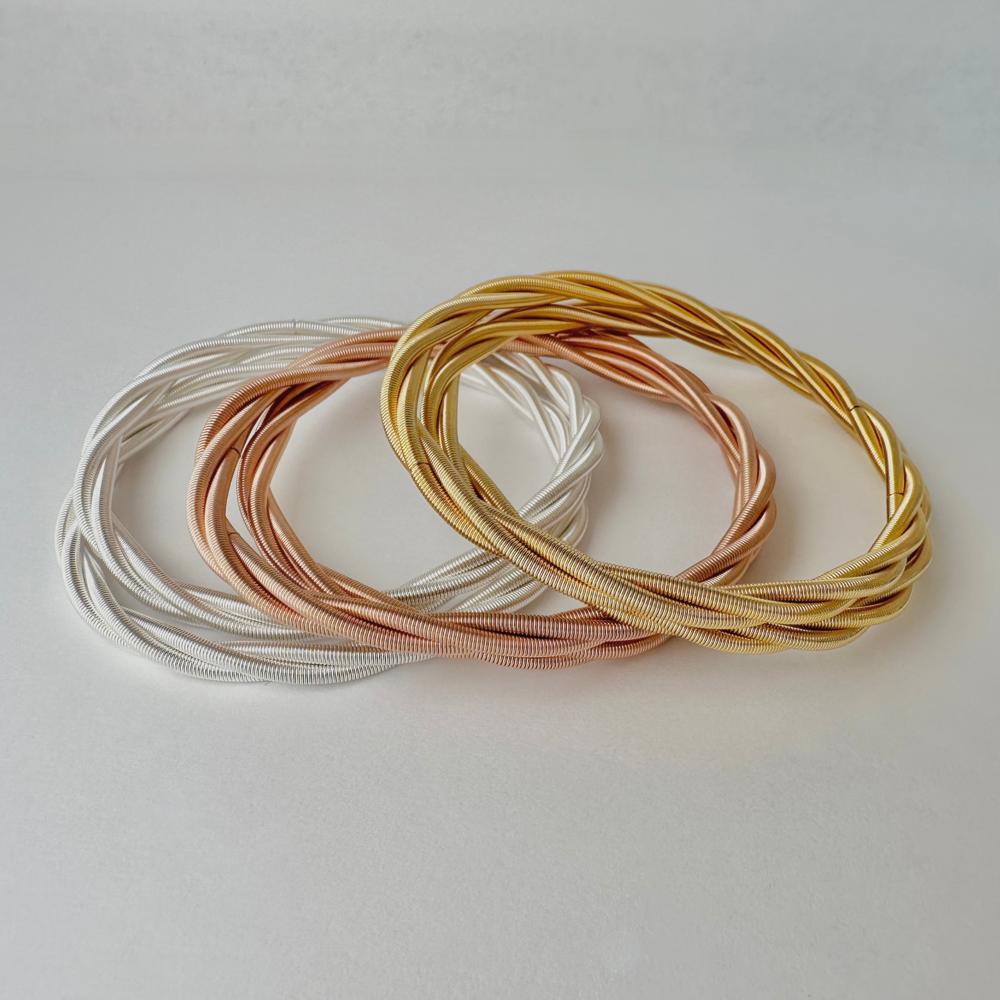 Twisted Guitar String Bracelets