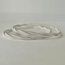 Silver Plated Twisted Guitar String Bracelets