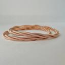 Rose Plated Twisted Guitar String Bracelets