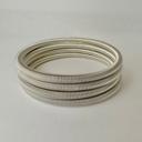 Silver Plated Luxe Guitar String Bracelets