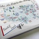  Pro Baseball Sports Stadium Map with Travel Pins | 11x14 Canvas