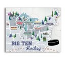 Big 10 - Hockey 8 x 10 College Hockey Stadium Maps with Travel Pins |  8x10, 11x14 OR 16x20 Canvas