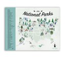 Blue-Green 11 x 14 National Park Maps with Travel Pins | Canvas | Multiple Sizes