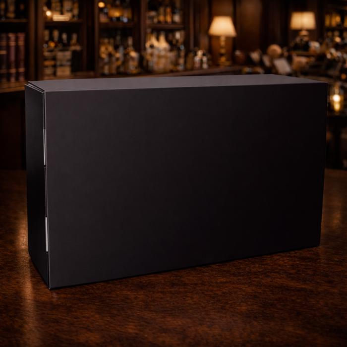 Personalized Whiskey Decanter Set | Custom Engraved Square Decanter with 4 Rocks Glasses | Valentine's Day Gift