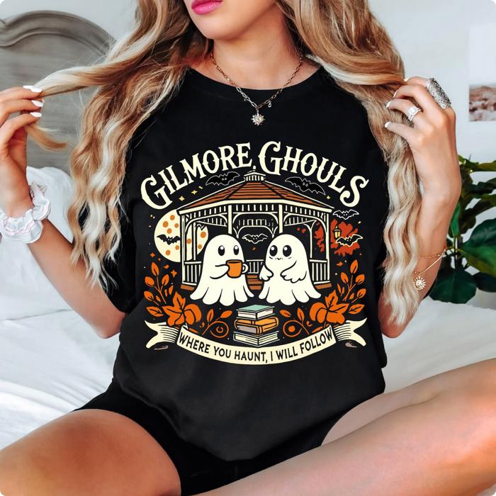 Gilmore Ghouls Ghost Parody Funny Halloween T-Shirt 