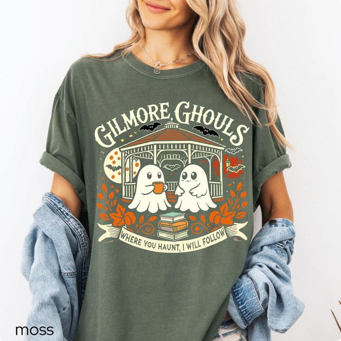 Gilmore Ghouls Ghost Parody Funny Halloween T-Shirt 