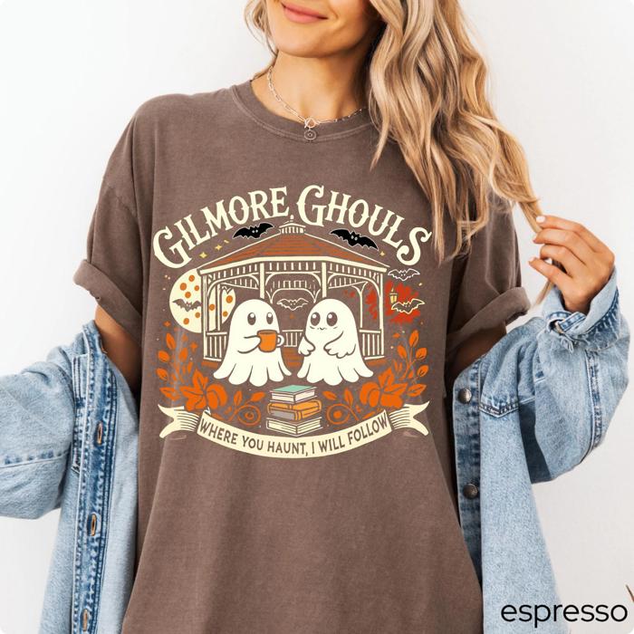 Gilmore Ghouls Ghost Parody Funny Halloween T-Shirt 