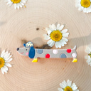 Dog with Hat Clip Custom Animal Hair Clip 