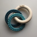 Blue Personalized Ring Rattle