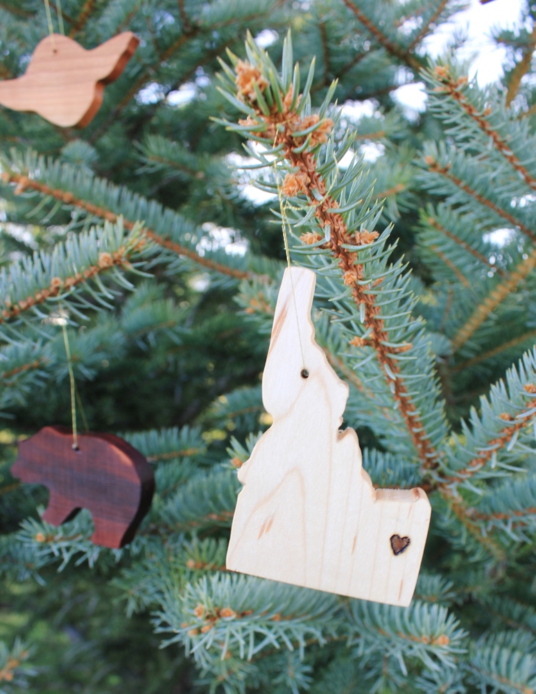 Personalized Wooden State Ornaments