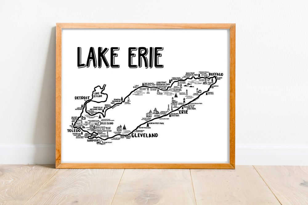 Great Lakes Map Prints