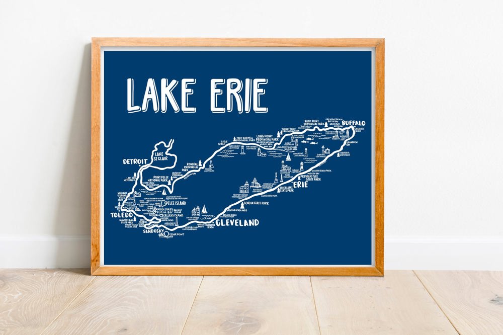 Great Lakes Map Prints