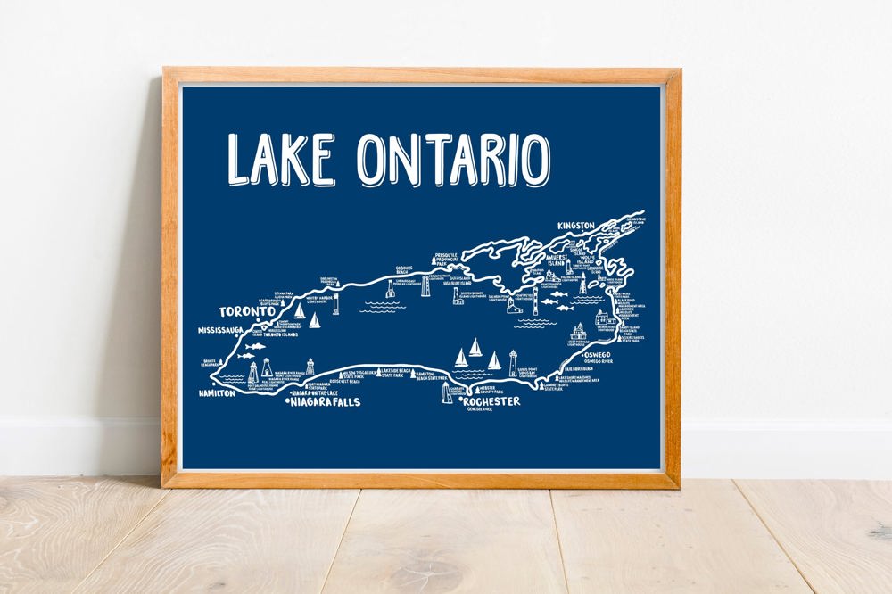 Great Lakes Map Prints