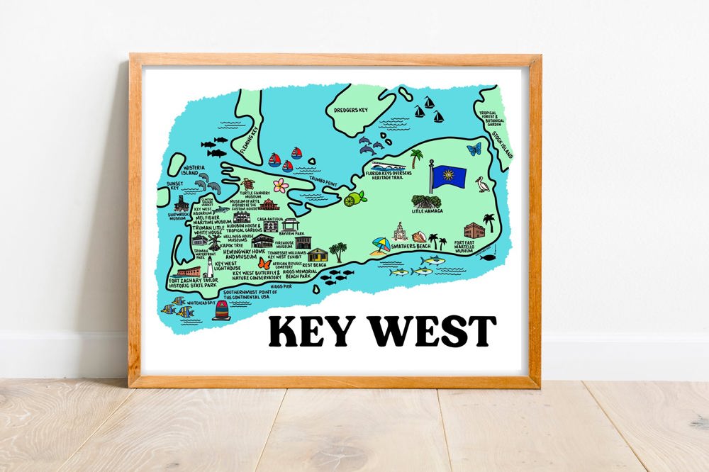 Vacation Map Prints