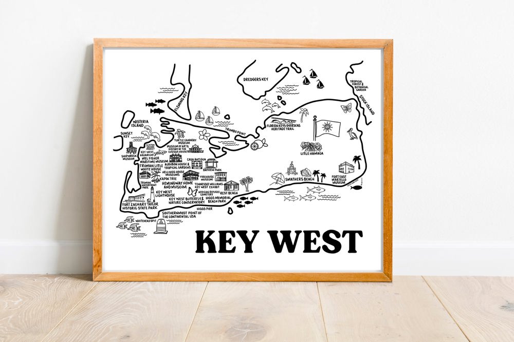 Vacation Map Prints