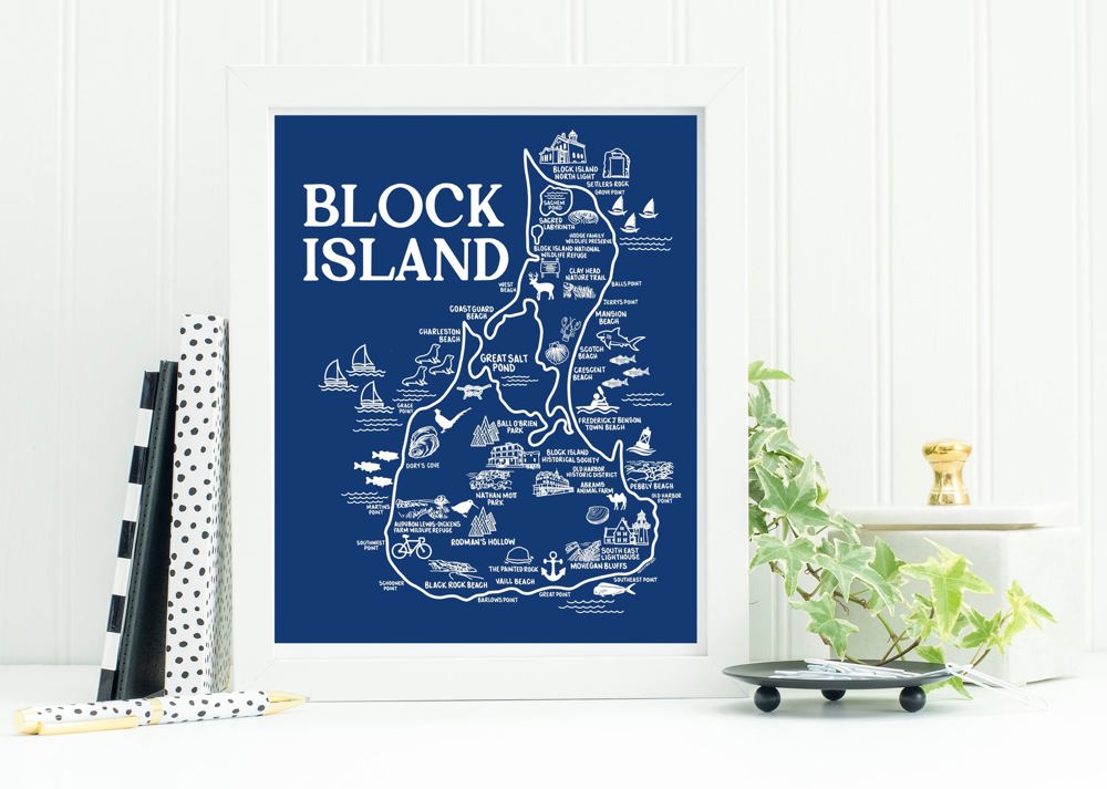 Vacation Map Prints