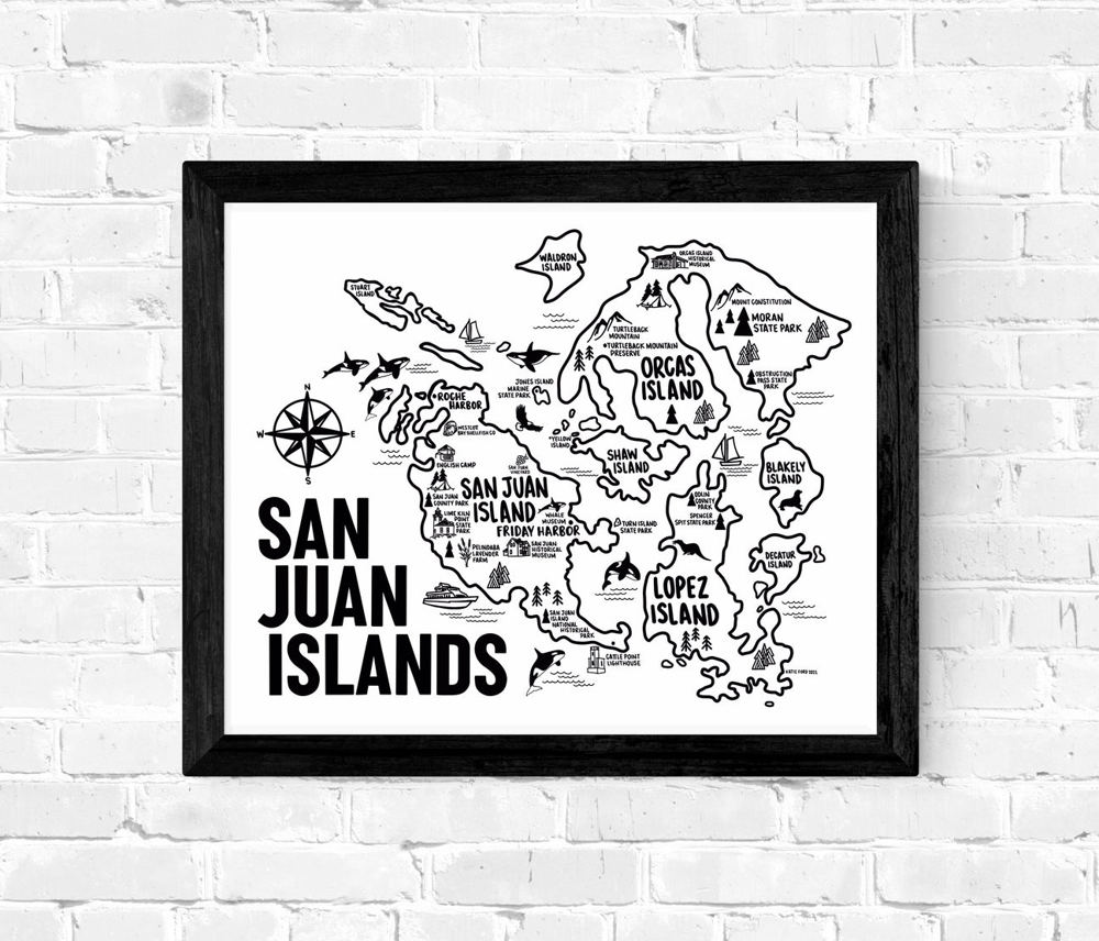 Vacation Map Prints