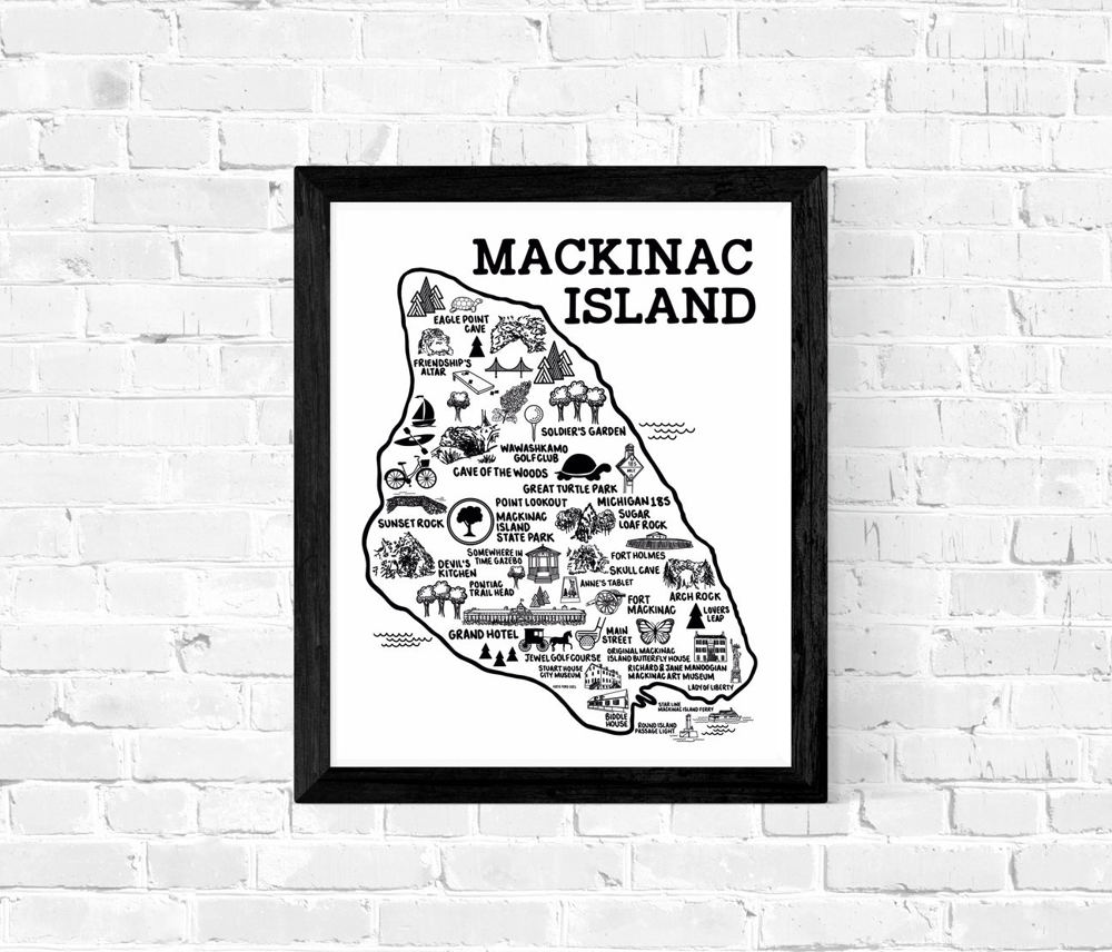 Vacation Map Prints