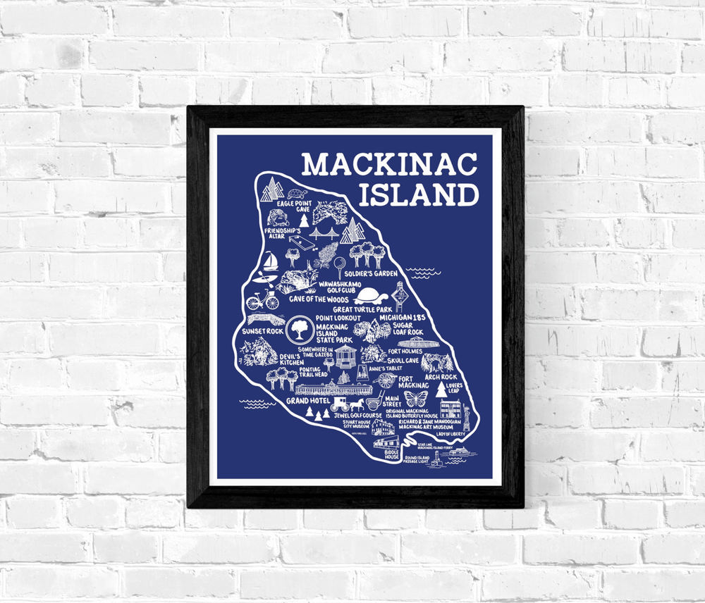 Vacation Map Prints