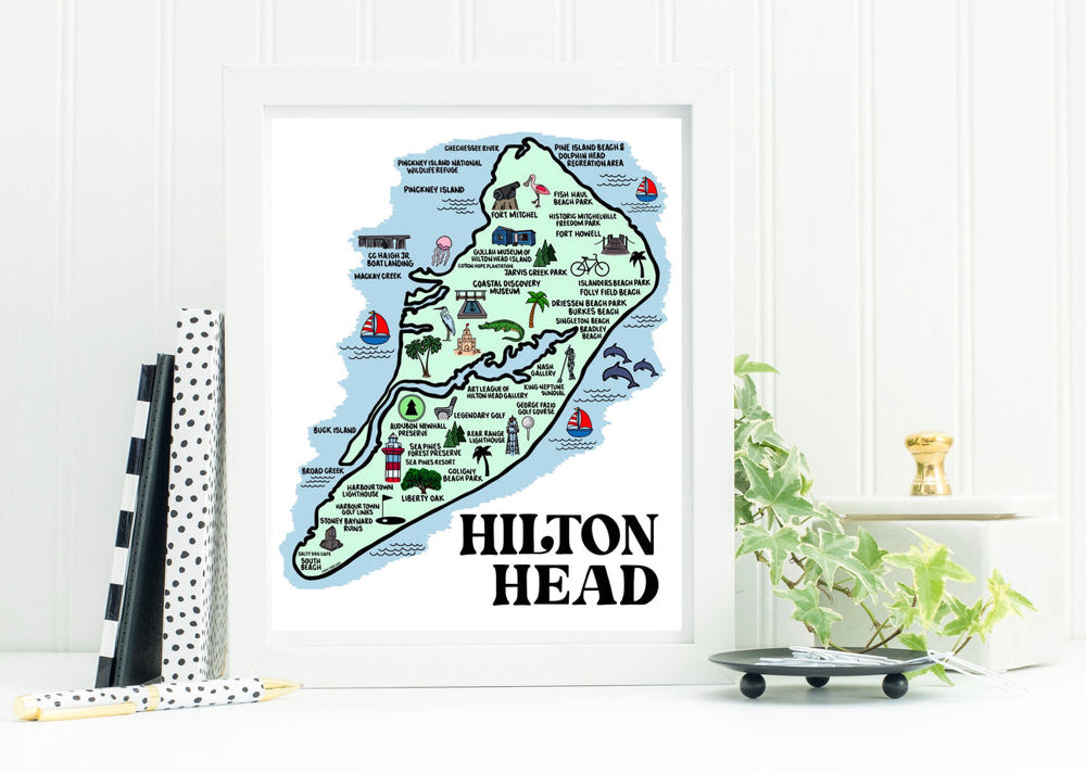 Vacation Map Prints