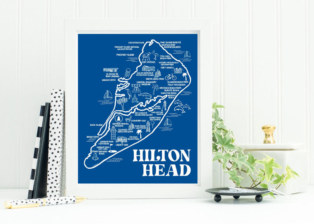 Vacation Map Prints