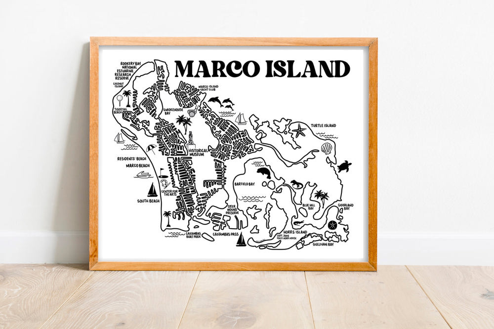 Vacation Map Prints