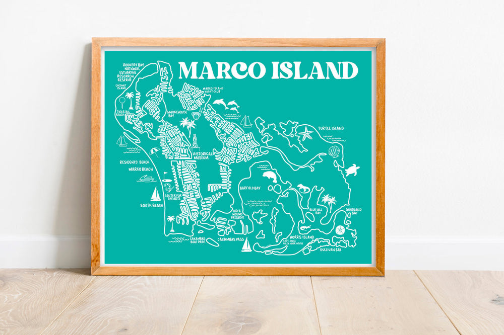 Vacation Map Prints