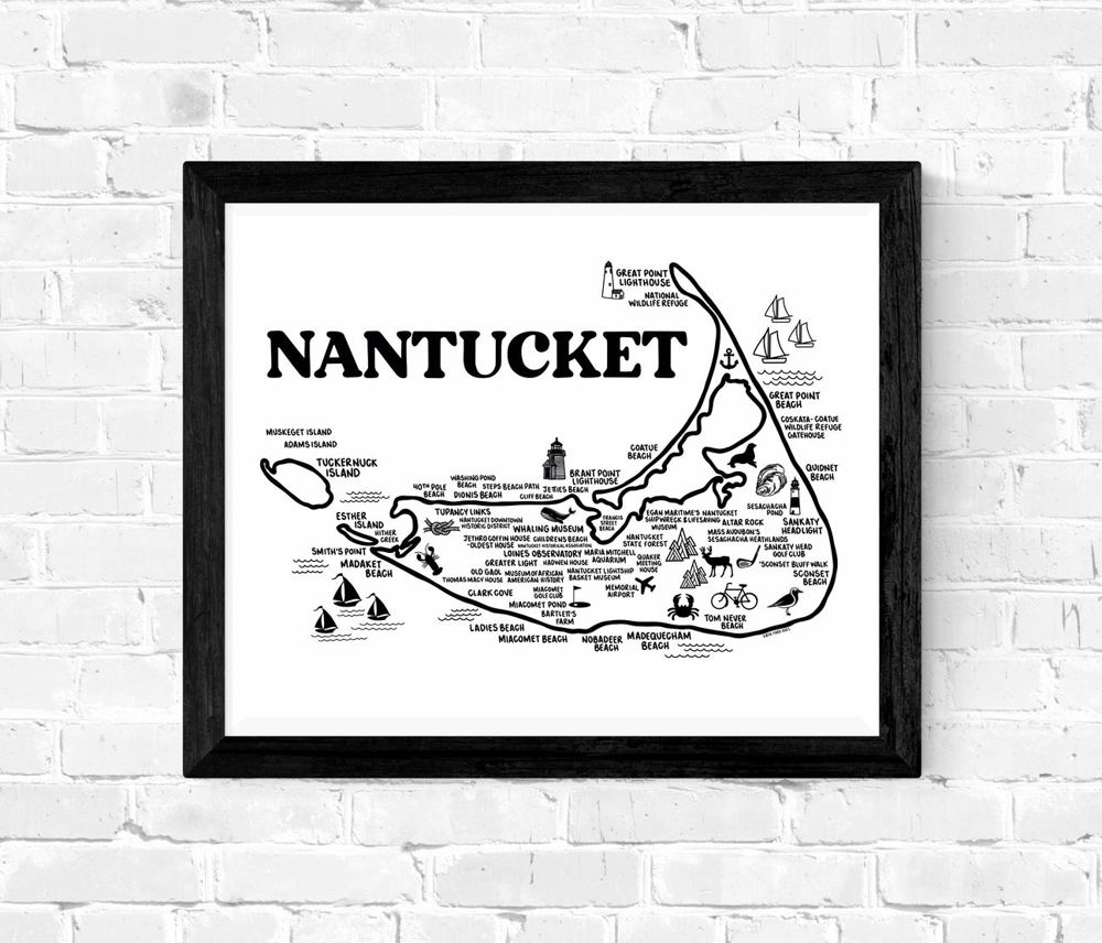 Vacation Map Prints