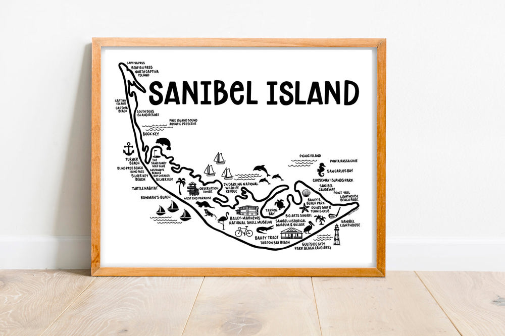 Vacation Map Prints